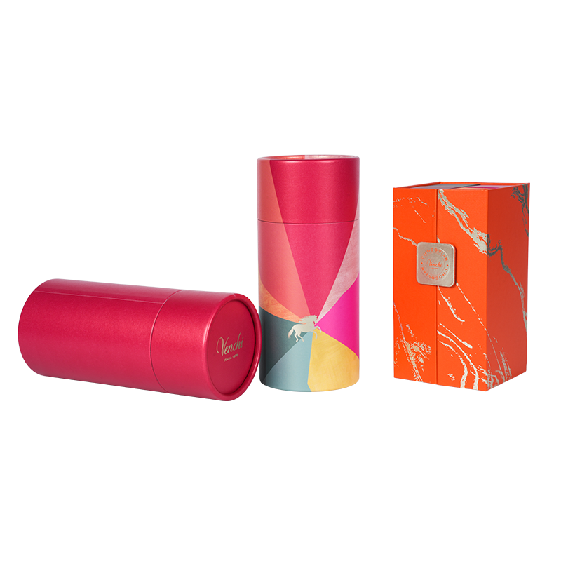 Styvt lyftlock (himlen-och-jord) rund chokladask