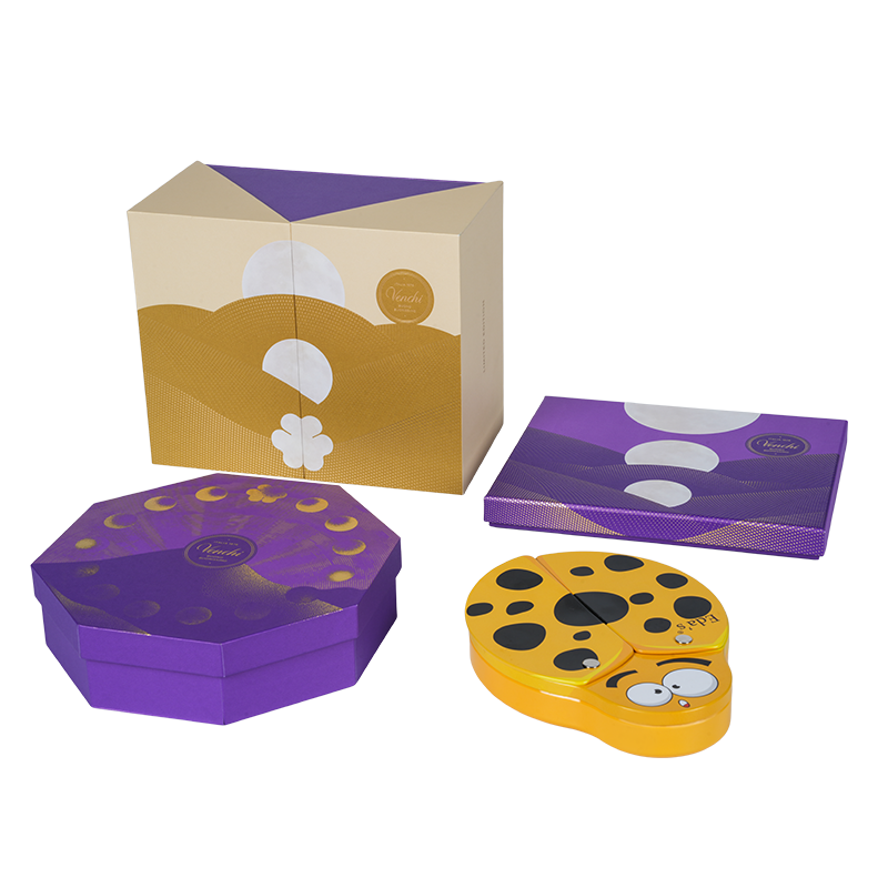 Styv dubbeldörrs chokladförpackningsask