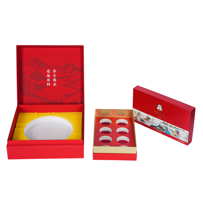 Presentförpackning för fågelbo med stelt lyftlock