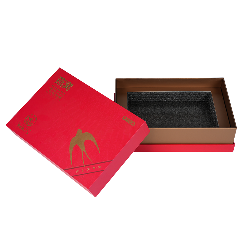 Presentförpackning för fågelbo med stelt lyftlock