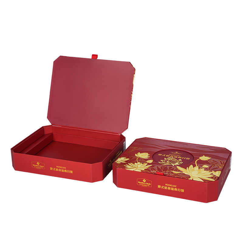 Styv dubbeldörrs tårtförpackningslåda