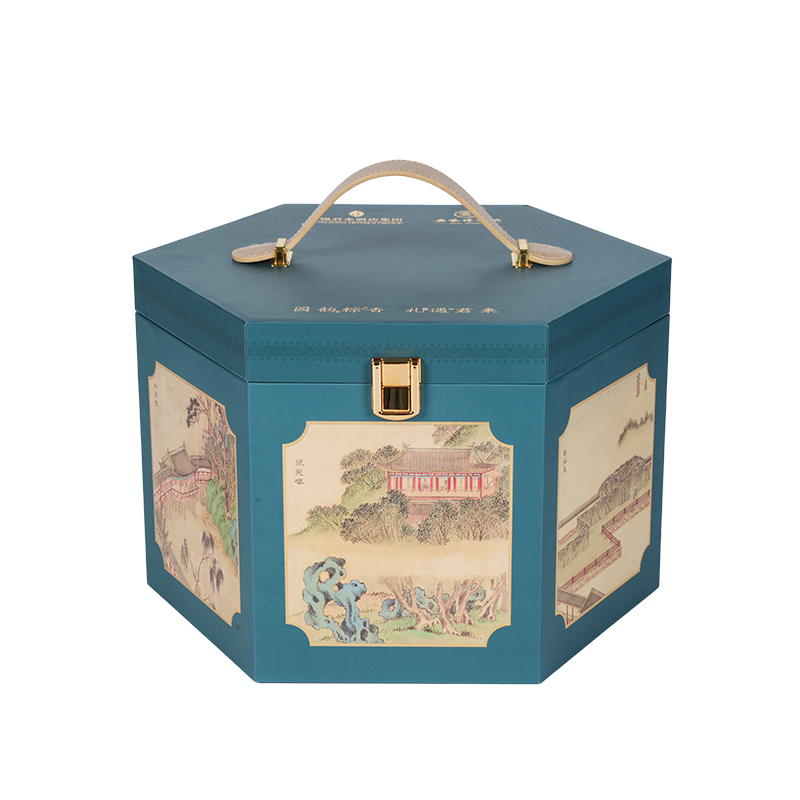 Styv dubbeldörrs tårtförpackningslåda