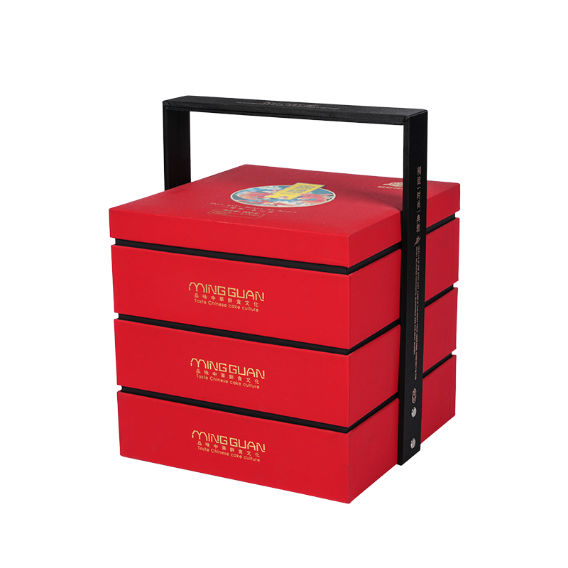 Styv dubbeldörrs tårtförpackningslåda