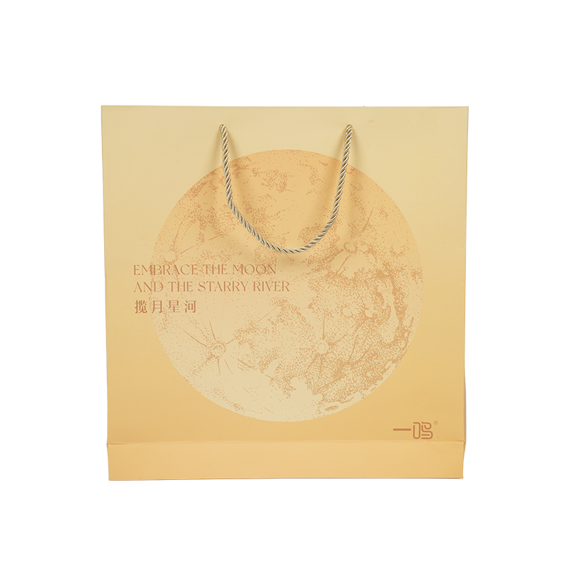 Vattentåligt handtag för tårtpåse i kraft/vit kartong