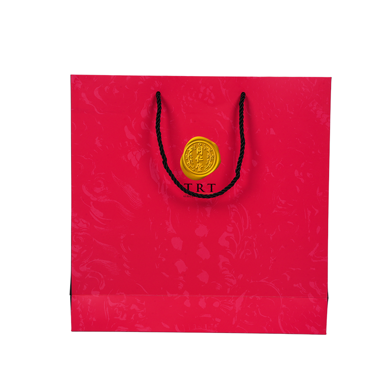 Vit kartongbärväska i vertikal stil för hälsotillskott