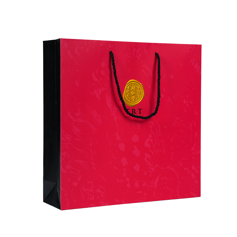 Vit kartongbärväska i vertikal stil för hälsotillskott