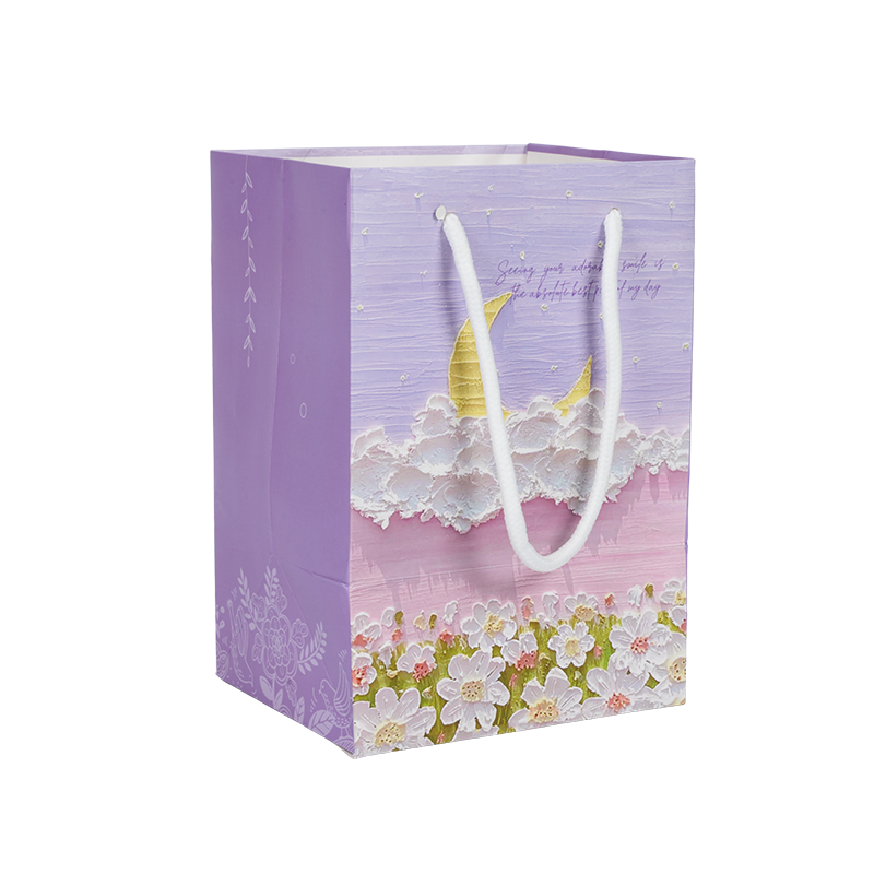 vertikala kraftpapperspåsar med semestertema