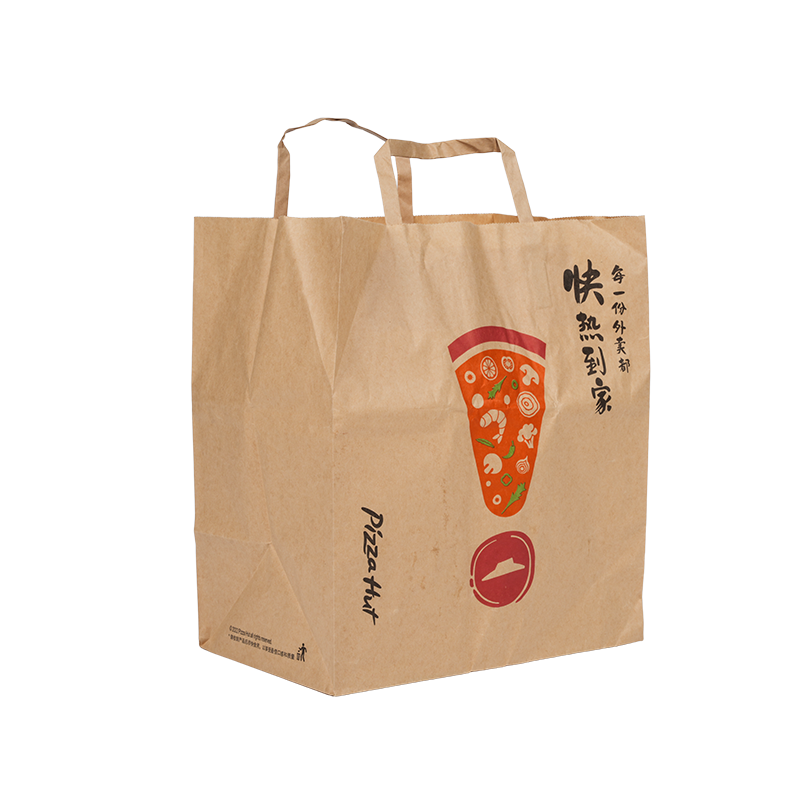 Vattentåligt handtag för tårtpåse i kraft/vit kartong