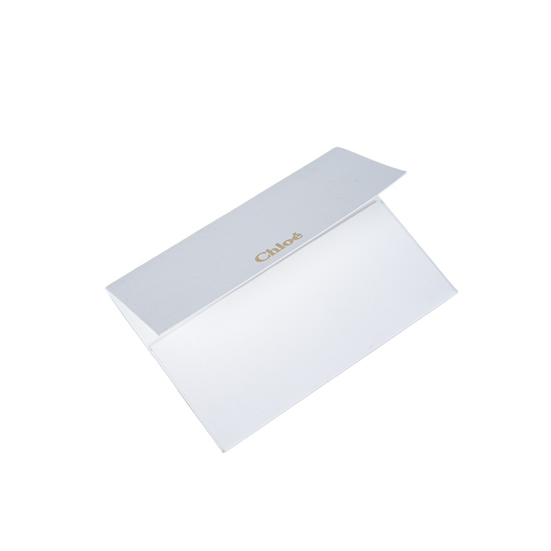 Dubbellagers vit kartong hängetiketter för plaggförpackning