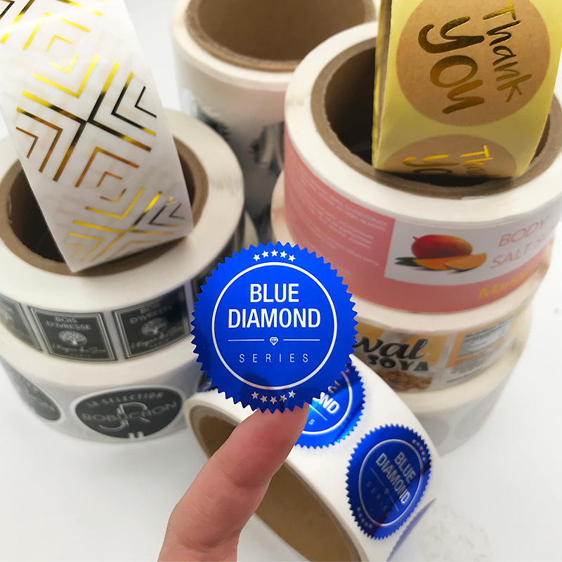 Bestruket papper självhäftande etikett