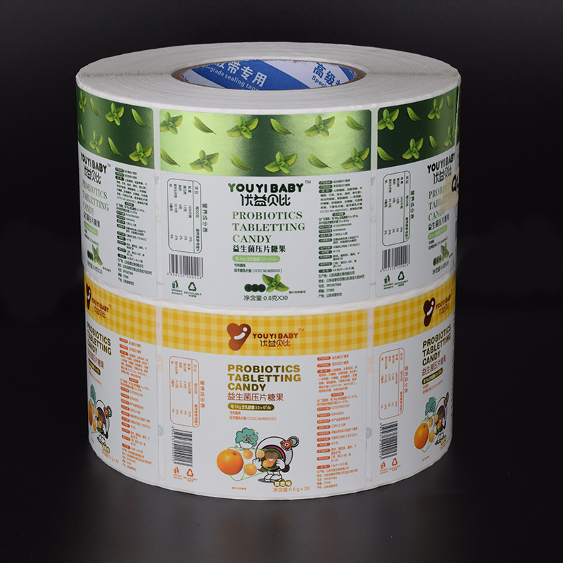 Bestruket papper självhäftande etikett