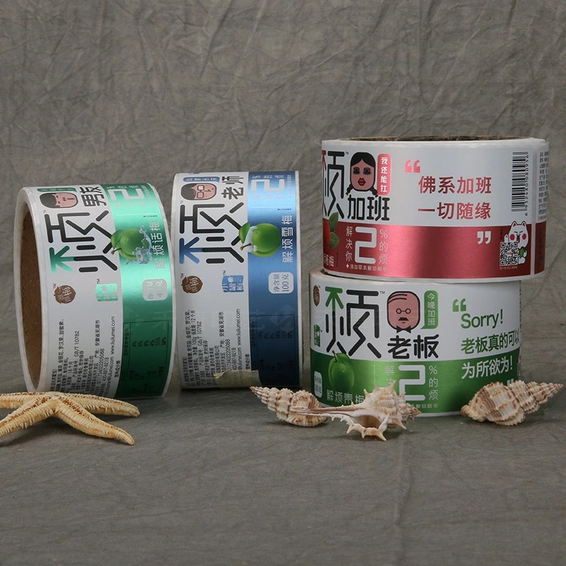 Bestruket papper självhäftande etikett