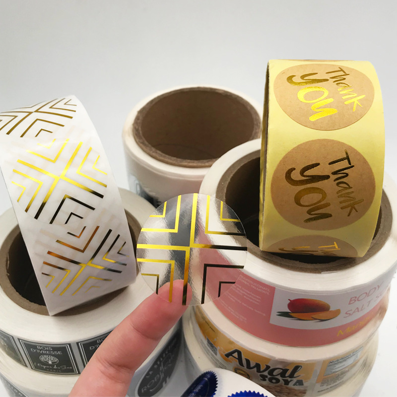 Bestruket papper självhäftande etikett