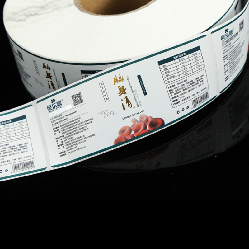 Självhäftande etiketter för hälsotillskott