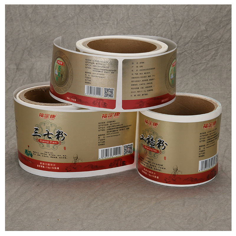 Självhäftande etiketter för hälsotillskott